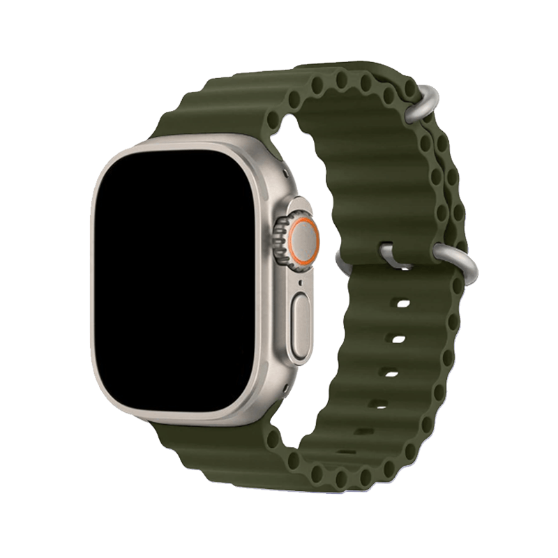 Curea Ocean Apple Watch Olive Green
