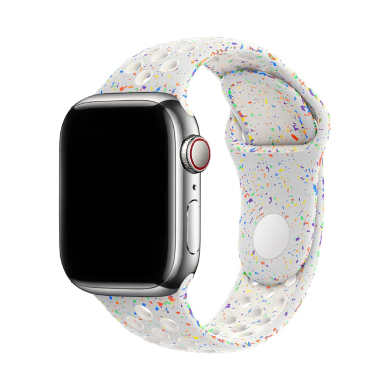 Curea Silicon Sport Apple Watch Stone Grey White