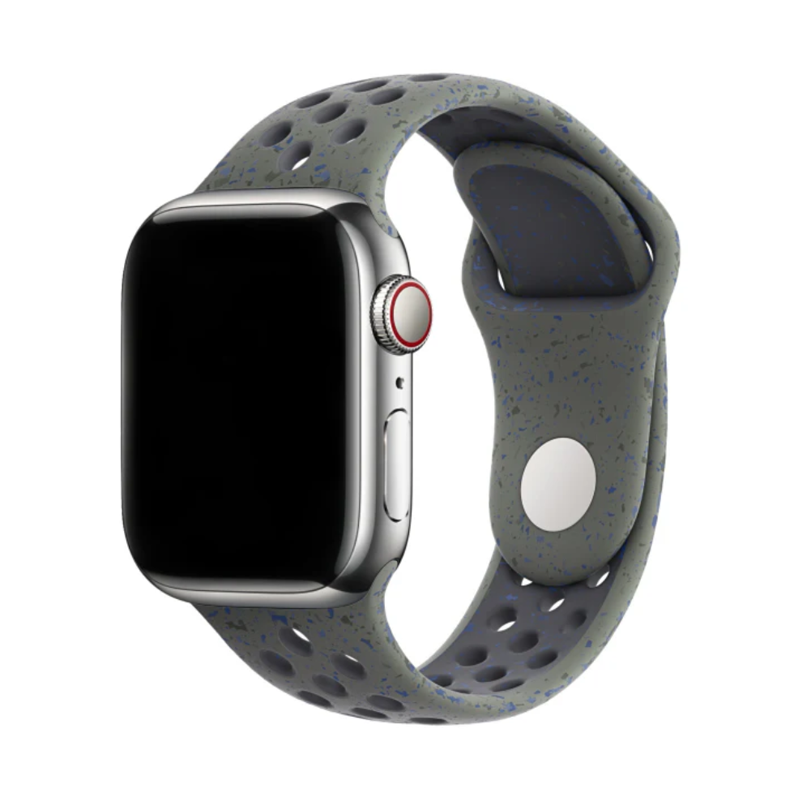 Curea Silicon Sport Apple Watch Hunter Green Iron Grey
