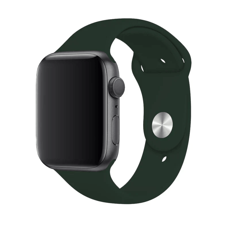 Curea Silicon Apple Watch Obsidian Green