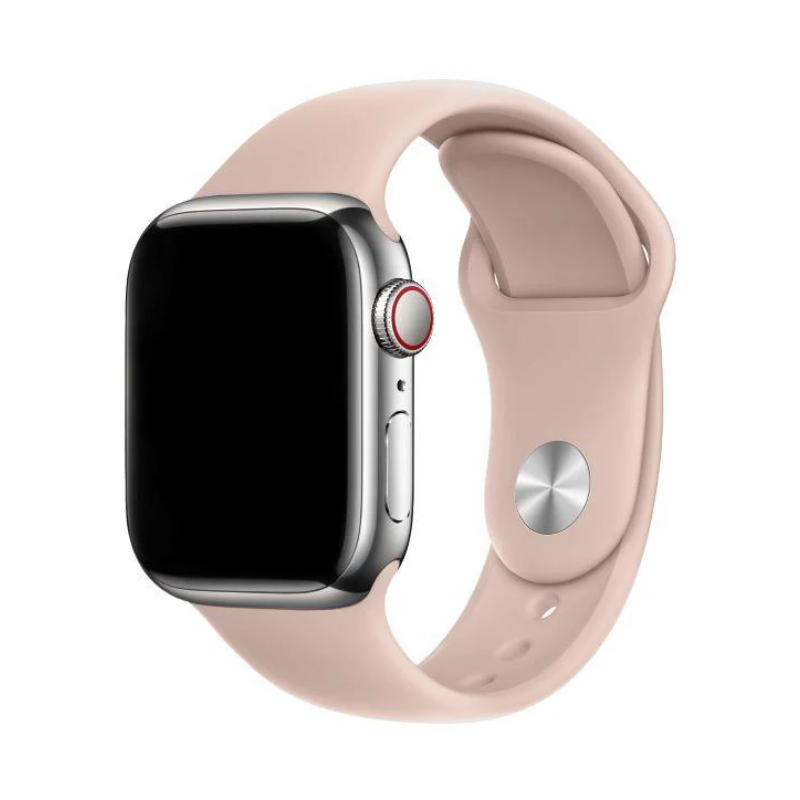 Curea Silicon Apple Watch Pink Sand