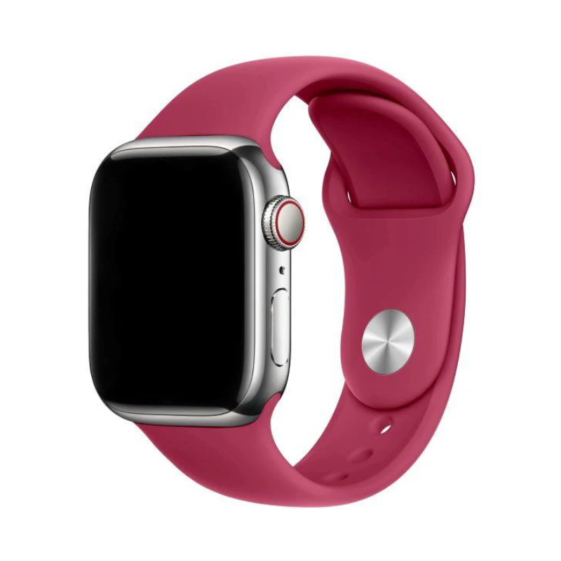 Curea Silicon Apple Watch Rose Red