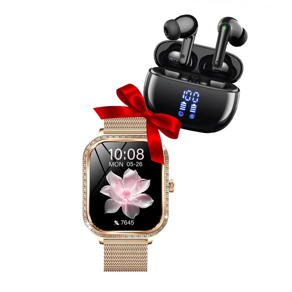 Smartwatch Qyreon FitTime + Casti Qyreon Pro Buds