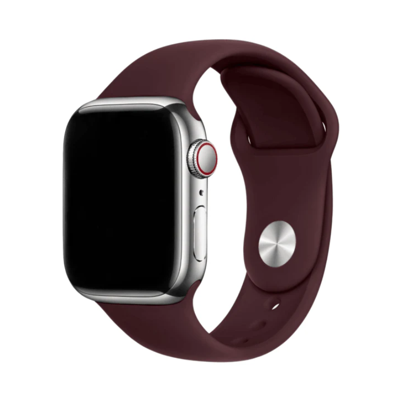 Curea Silicon Apple Watch Dark Red