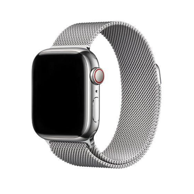 Curea Milanese Apple Watch Silver