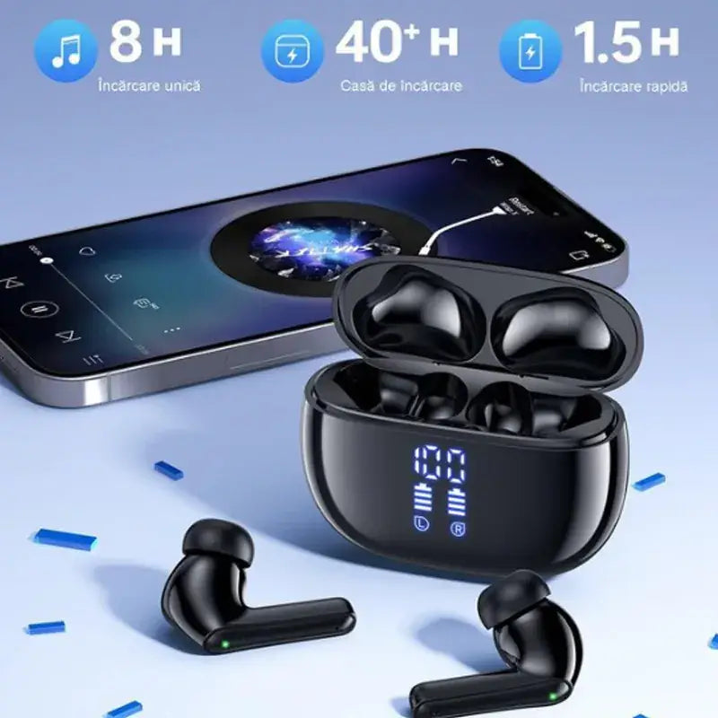 Casti wireless cu noise cancelling Qyreon Pro Buds