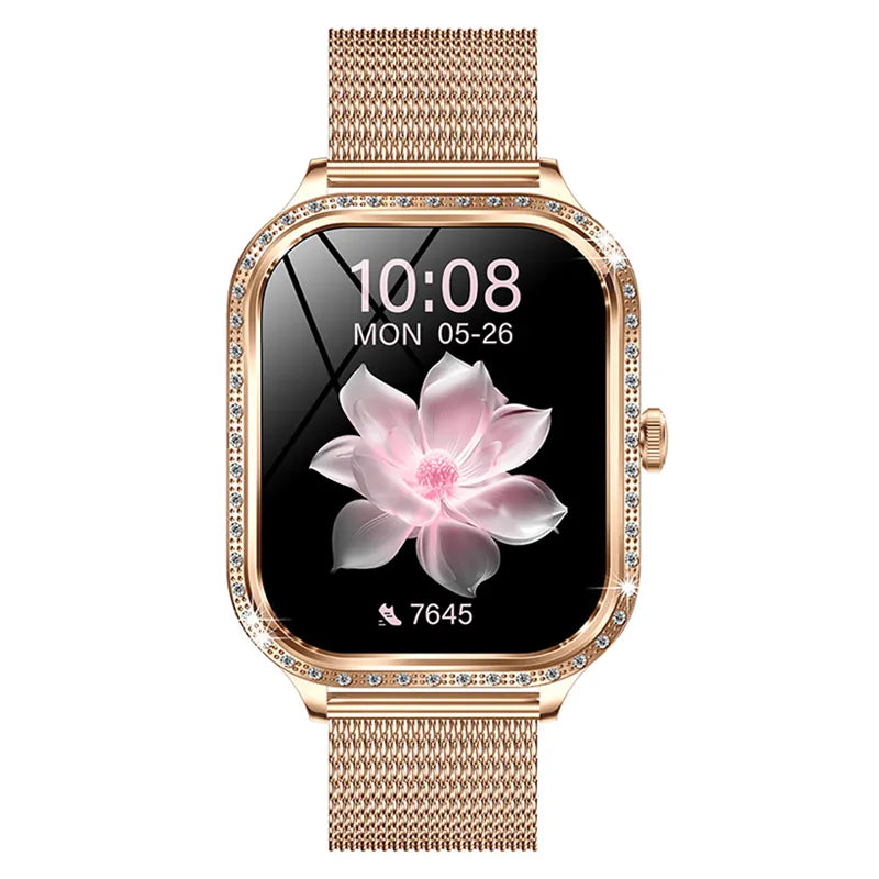 Smartwatch Qyreon FitTime + 2 Curele Gratuit - Gold