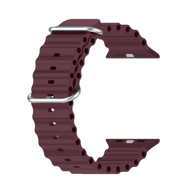 Curea Ocean Apple Watch Merlot Red