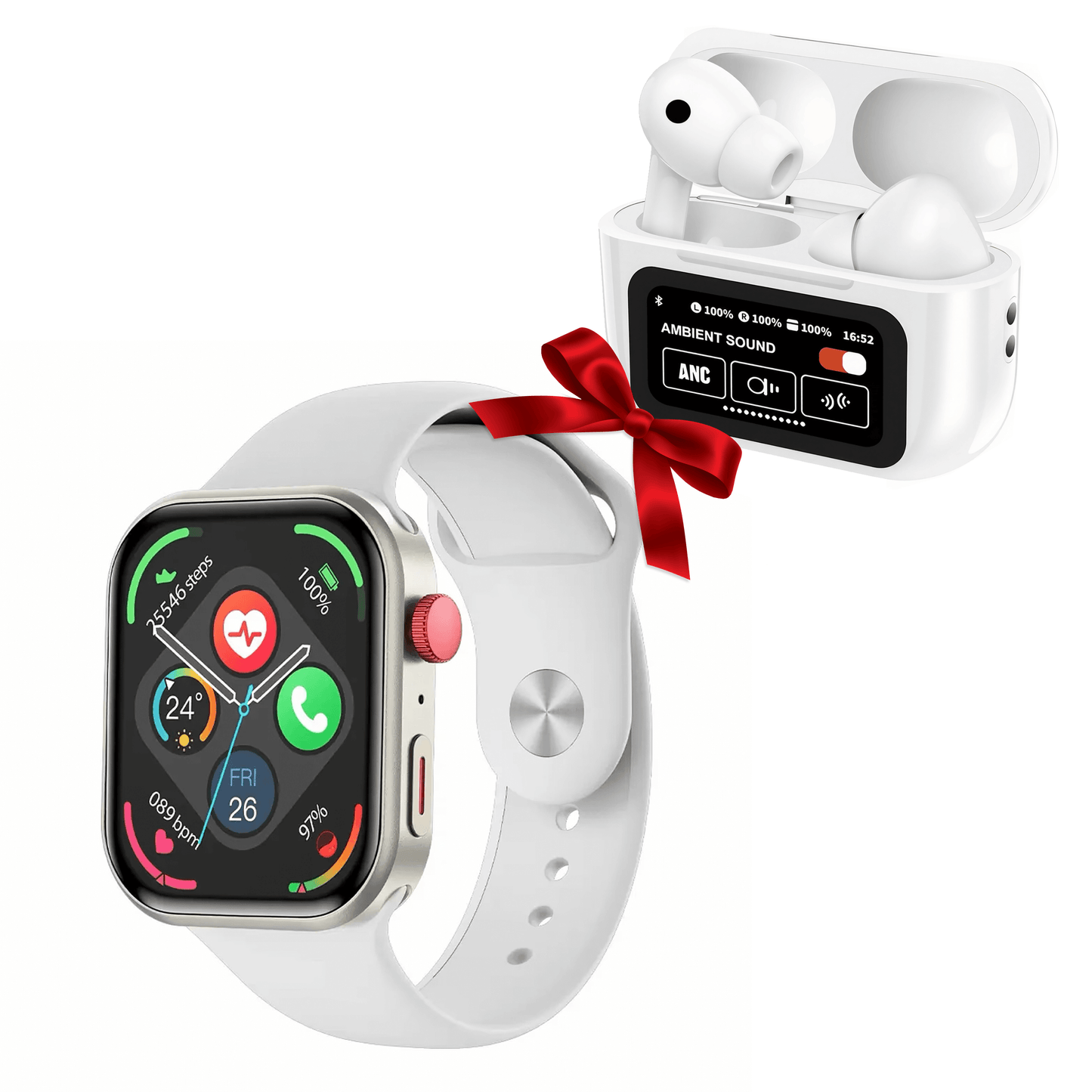 Smartwatch Qyreon Watch 3 Fit + 2 Curele Gratuit + Căsti Smart