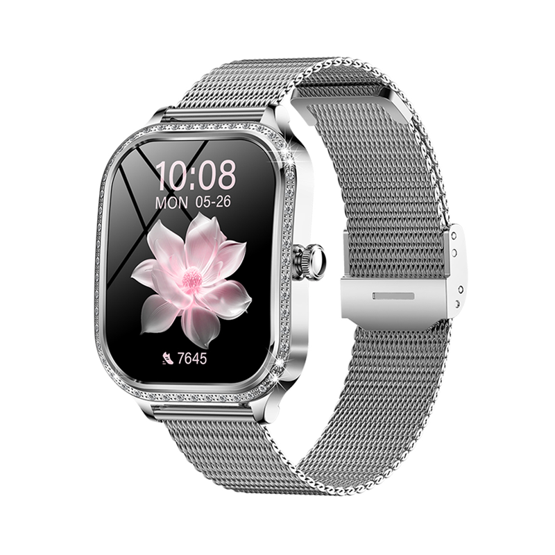 Smartwatch Qyreon FitTime + 2 Curele Gratuit - Silver