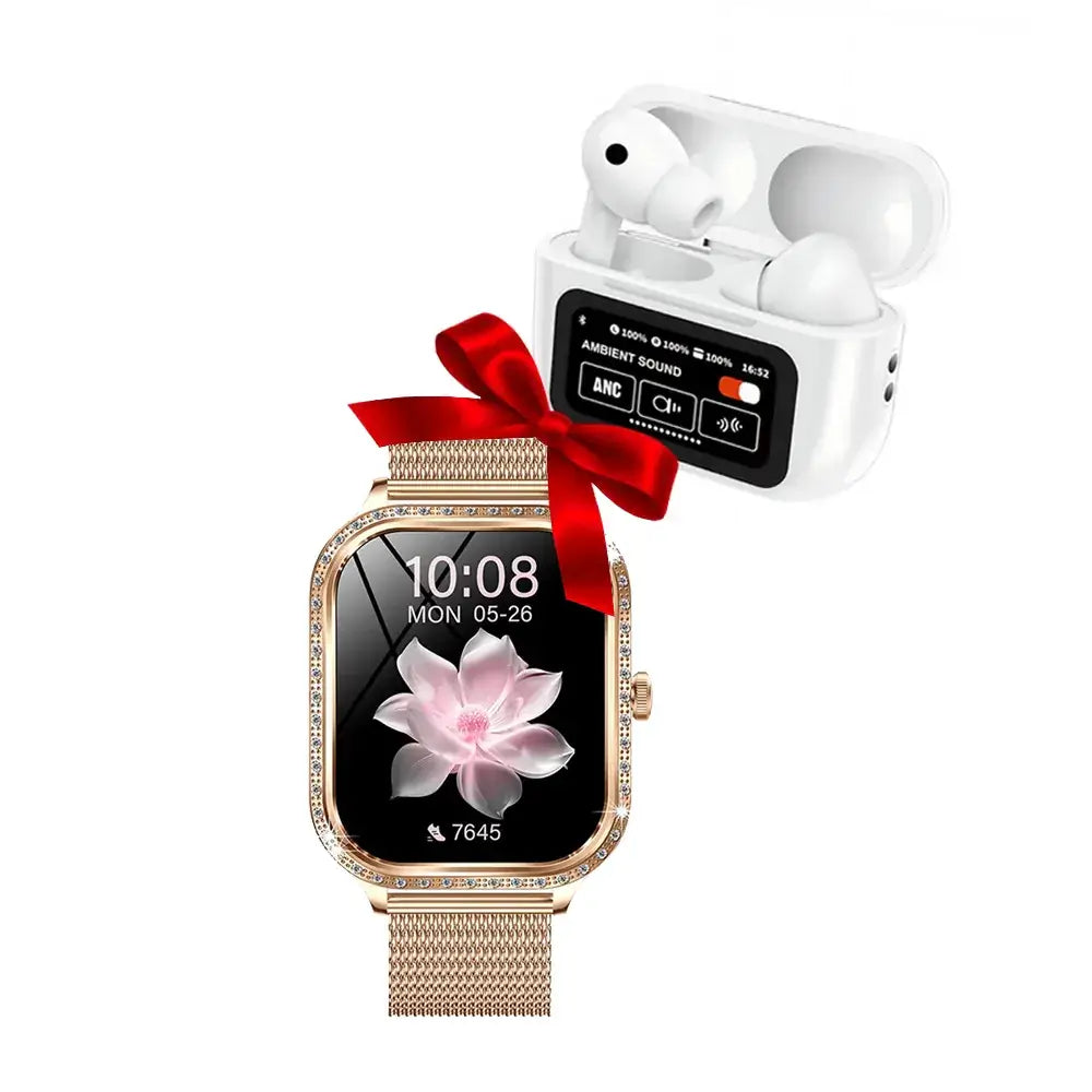 Smartwatch Qyreon FitTime + Casti Qyreon Nova 9 Pro