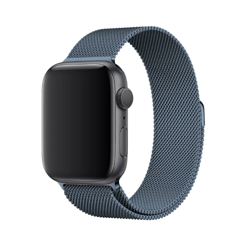 Curea Milanese Apple Watch Blue Grey