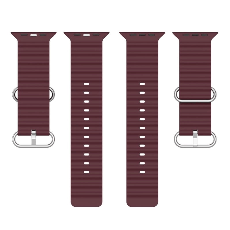 Curea Ocean Apple Watch Merlot Red