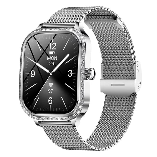 Smartwatch Qyreon FitTime + 2 Curele Gratuit - Silver